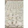 Exquisite Rugs Natural Hide Cowhide Silver/Ivory Area Rug 2141-005