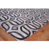 Natural Hide Cowhide Silver/Blue Area Rug 2142-02