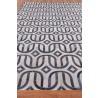 Natural Hide Cowhide Silver/Blue Area Rug 2142-01