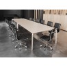 Zuo Modern Lider Plus Armless Office Chair in Black - Conference Room Lifestyle