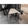 Zuo Modern Lider Plus Armless Office Chair in Black - Conference Room Lifestyle 2