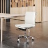 Zuo Modern Lider Plus Armless Office Chair in White - Lifestyle