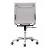 Zuo Modern Lider Plus Armless Office Chair in White - Back - Zuo Modern Lider Plus Armless Office Chair in White - Back