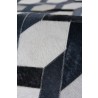 Natural Hide Cowhide Silver/Blue Area Rug 2157-02