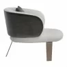 Sunpan Garry Lounge Chair - San Remo Winter Cloud / Diamond Mummy - Side Angle - Sunpan Garry Lounge Chair - San Remo Winter Cloud / Diamond Mummy - Side Angle