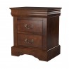 Alpine Furniture West Haven Nightstand in Cappuccino - Angled View