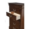 Alpine Furniture West Haven Chest in Cappuccino - Drawer Angle