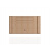 Manhattan Comfort Liberty Mid-Century Modern 62.99 TV Panel with Overhead Décor Shelf in White back