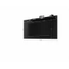 Manhattan Comfort Liberty Mid-Century Modern 62.99 TV Panel with Overhead Décor Shelf in Black - Manhattan Comfort Liberty Mid-Century Modern 62.99 TV Panel with Overhead Décor Shelf in Black