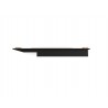 Manhattan Comfort Liberty Mid-Century Modern 62.99 TV Panel with Overhead Décor Shelf in Black Top