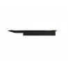 Manhattan Comfort Liberty Mid-Century Modern 62.99 TV Panel with Overhead Décor Shelf in Black Top - Manhattan Comfort Liberty Mid-Century Modern 62.99 TV Panel with Overhead Décor Shelf in Black Top