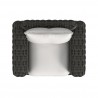 Sunset West Cabo Oversized Club Chair in Soothe Pearl w/ Flange Welt Top