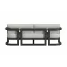 Sunset West Malibu Sofa in Cast Silver, No Welt Back - Sunset West Malibu Sofa in Cast Silver, No Welt Back