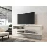 Manhattan Comfort Astor 70.86 Modern Floating Entertainment Center 1.0 with Media Shelves in Off White - Manhattan Comfort Astor 70.86 Modern Floating Entertainment Center 1.0 with Media Shelves in Off White