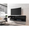 Manhattan Comfort Astor 70.86 Modern Floating Entertainment Center 1.0 with Media Shelves in Black