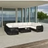 Skyline Design Dynasty Sofa with Sunbrella Cushion Set Black - Skyline Design Dynasty Sofa with Sunbrella Cushion Set Black