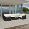 Skyline Design Dynasty 10-Piece Sectional Set with Sunbrella Cushions Black