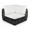Skyline Design Dynasty Black  Corner with Sunbrella Cushion - Skyline Design Dynasty Black  Corner with Sunbrella Cushion