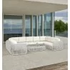 Skyline Design Dynasty Sofa with Sunbrella Cushion Set Whtie - Skyline Design Dynasty Sofa with Sunbrella Cushion Set Whtie
