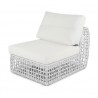 Skyline Design Dynasty White Center with Sunbrella Cushion
