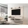Manhattan Comfort Astor 70.86 Modern Floating Entertainment Center 2.0 with Media and Décor Shelves in Off White - Manhattan Comfort Astor 70.86 Modern Floating Entertainment Center 2.0 with Media and Décor Shelves in Off White