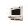 Manhattan Comfort Astor 70.86 Modern Floating Entertainment Center 2.0 with Media and Décor Shelves