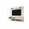 Manhattan Comfort Astor 70.86 Modern Floating Entertainment Center 2.0 with Media and Décor Shelves - Manhattan Comfort Astor 70.86 Modern Floating Entertainment Center 2.0 with Media and Décor Shelves