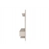 Manhattan Comfort Astor 70.86 Modern Floating Entertainment Center 2.0 with Media and Décor Shelves in Off White Side