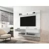 Manhattan Comfort Astor 70.86 Modern Floating Entertainment Center 2.0 with Media and Décor Shelves in White - Manhattan Comfort Astor 70.86 Modern Floating Entertainment Center 2.0 with Media and Décor Shelves in White