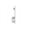 Manhattan Comfort Astor 70.86 Modern Floating Entertainment Center 2.0 with Media and Décor Shelves in White Side