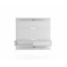 Manhattan Comfort Astor 70.86 Modern Floating Entertainment Center 2.0 with Media and Décor Shelves in White Front - Manhattan Comfort Astor 70.86 Modern Floating Entertainment Center 2.0 with Media and Décor Shelves in White Front