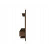 Manhattan Comfort Astor 70.86 Modern Floating Entertainment Center 2.0 with Media and Décor Shelves in Rustic Brown Side