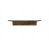 Manhattan Comfort Astor 70.86 Modern Floating Entertainment Center 2.0 with Media and Décor Shelves in Rustic Brown and Yellow Top