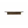 Manhattan Comfort Astor 70.86 Modern Floating Entertainment Center 2.0 with Media and Décor Shelves in Rustic Brown and Yellow Top - Manhattan Comfort Astor 70.86 Modern Floating Entertainment Center 2.0 with Media and Décor Shelves in Rustic Brown and Yellow Top