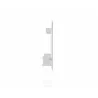 Manhattan Comfort Plaza 64.25 Modern Floating Wall Entertainment Center with Display Shelves in White Side - Manhattan Comfort Plaza 64.25 Modern Floating Wall Entertainment Center with Display Shelves in White Side