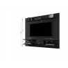 Manhattan Comfort Plaza 64.25 Modern Floating Wall Entertainment Center with Display Shelves