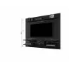Manhattan Comfort Plaza 64.25 Modern Floating Wall Entertainment Center with Display Shelves - Manhattan Comfort Plaza 64.25 Modern Floating Wall Entertainment Center with Display Shelves