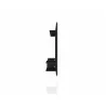 Manhattan Comfort Plaza 64.25 Modern Floating Wall Entertainment Center with Display Shelves in Black Side - Manhattan Comfort Plaza 64.25 Modern Floating Wall Entertainment Center with Display Shelves in Black Side