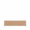 Manhattan Comfort Munoz 87.12" TV Stand with 3 Compartments and Media Shelves in Grey Gloss Back