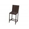 AZ Patio Heaters Bistro Patio Set in Dark Brown Wicker - Front Side Angle