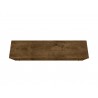 Manhattan Comfort Bradley 62.99 TV Stand Rustic Brown with 2 Media Shelves and 2 Storage Shelves in Rustic Brown with Solid Wood Legs Top