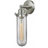 Satin Brushed Nickel - Clear  Glass