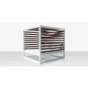 Source Outdoor Furniture Breeze Aluminum Daybed Square  7 - Source Outdoor Furniture Breeze Aluminum Daybed Square  7