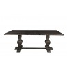 Alpine Furniture Manchester Dining Table, Charcoal / Natural - Front Angle