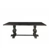 Alpine Furniture Manchester Dining Table in Charcoal - Front - Alpine Furniture Manchester Dining Table in Charcoal - Front