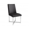 SUNPAN Howard Dining Chair - Black/Grey/White, Angled View