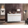 Manhattan Comfort Bradley 53.54 Buffet Stand with 4 Shelves in White