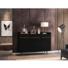 Manhattan Comfort Bradley 53.54 Buffet Stand with 4 Shelves in Black
