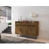 Manhattan Comfort Bradley 53.54 Buffet Stand with 4 Shelves in Rustic Brown