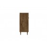 Manhattan Comfort Bradley 53.54 Buffet Stand with 4 Shelves in Rustic Brown Side